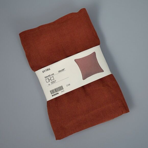 IKEA Other - IKEA DYTÅG Cushion Cover Linen Throw Pillow Case 20x20 Burnt Orange Rust NEW